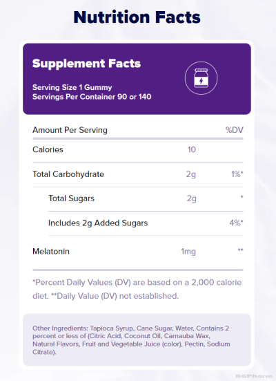 Натрол Мелатонин 1 мг х 90 желирани таблетки за деца | Natrol Kid`s Melatonin Gummies