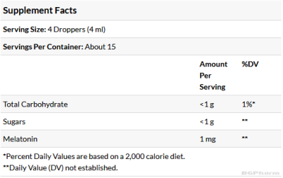 Натрол Мелатонин 1 мг течен (на капки) х 60 мл | Natrol Melatonin Liquid