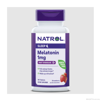 Натрол Мелатонин 1 мг х 90 ородисперсни таблетки | Natrol Melatonin Fast Dissolve