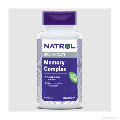 Натрол МЕМОРИ КОМПЛЕКС За памет и концентрация х 60 таблетки | Natrol Memory Complex
