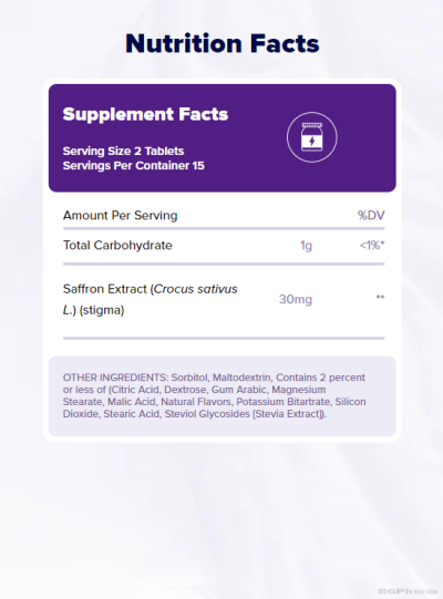 Натрол Формула за успокоение с шафран х 30 дози  | Natrol Quick Balance Mints Happy