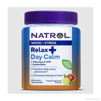 Натрол РЕЛАКСИЯ ДЕЙ Формула за успокоение х 60 желирани таблетки | Natrol Relaxia Day Calm