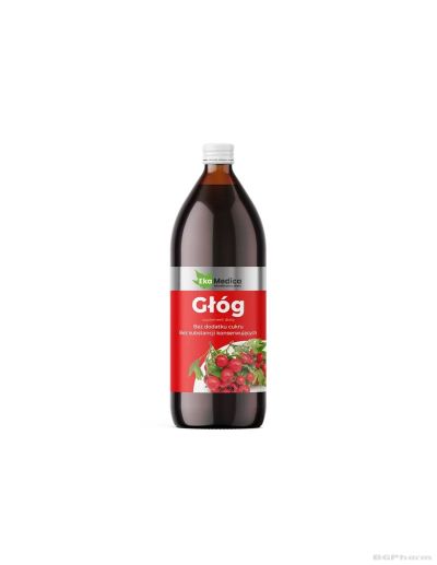Сок от ГЛОГ с каму-каму и натурален витамин Ц х 1 литър EkaMedica