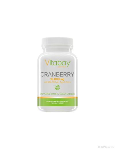 Американска червена боровинка екстракт (10% проантоцианидини) х 90 капсули Vitabay | Cranberry Extract