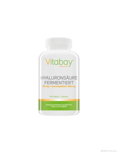 Хиалуронова киселина + екстракт от НАР х 240 капсули Vitabay | Hyaluronic Acid + Pomegranate