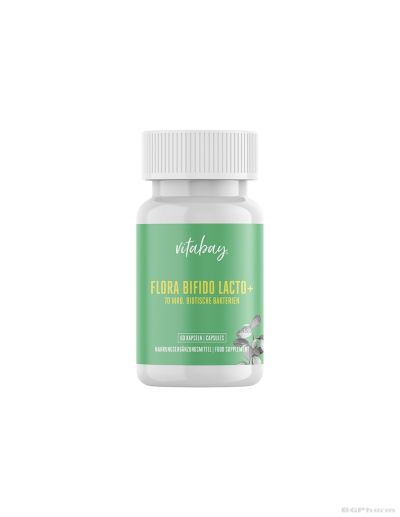 Пробиотик Флора Бифидо Лакто + цинк х 60 капсули Vitabay | Flora Bifido Lacto +